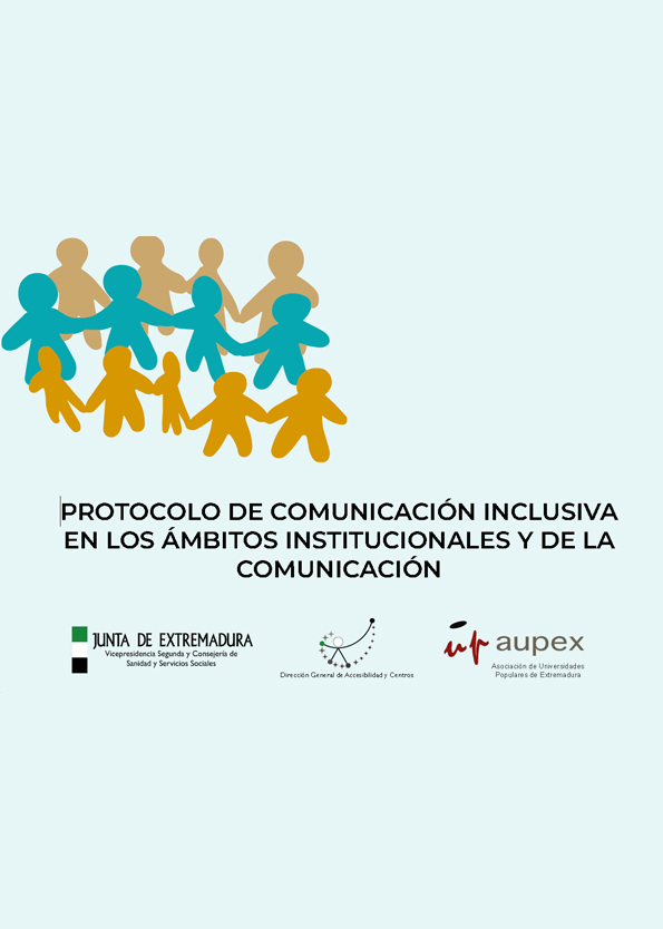 Portada informe "Protocolo de comunicación inclusiva en los ámbitos institucionales y de la comunicación"